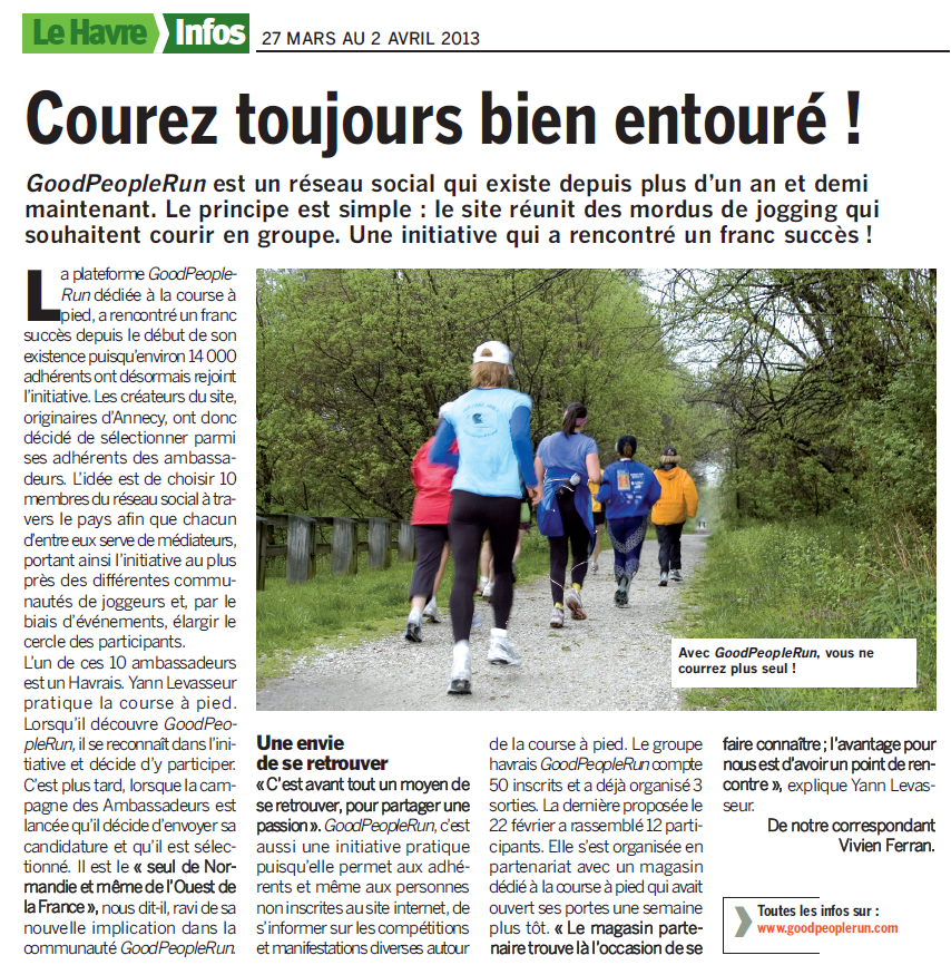 Goodpeoplerun - Havre Infos - Trailrunner